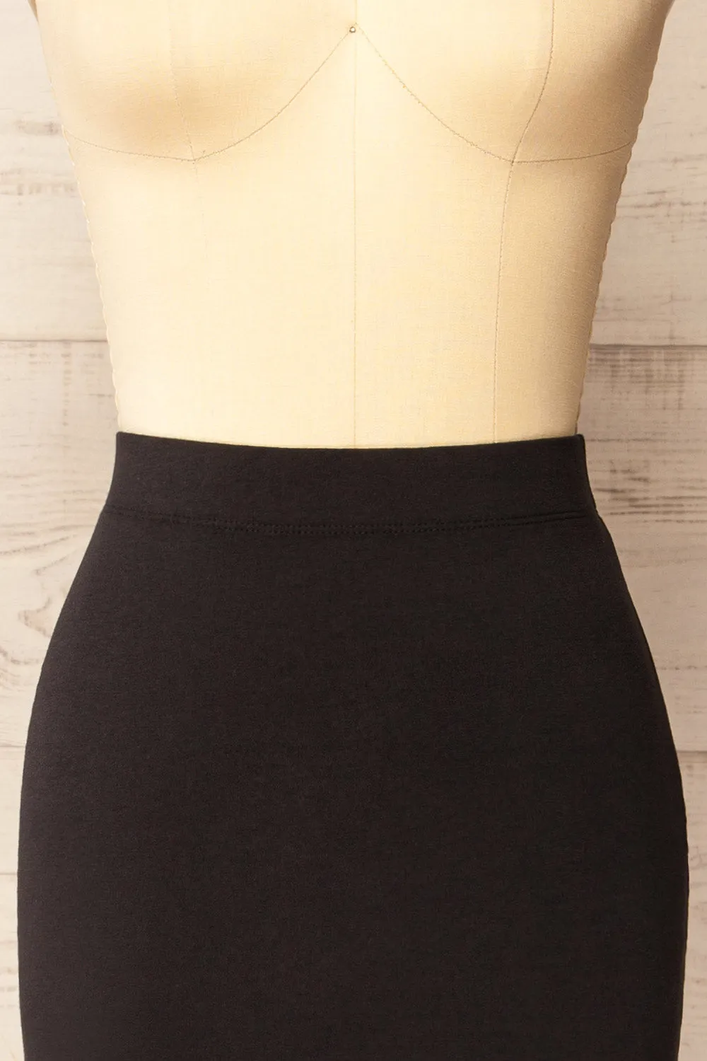 Addis | Black Long Skirt w/ Side Slit sold by Boutique 1861 product image thumbnail 2