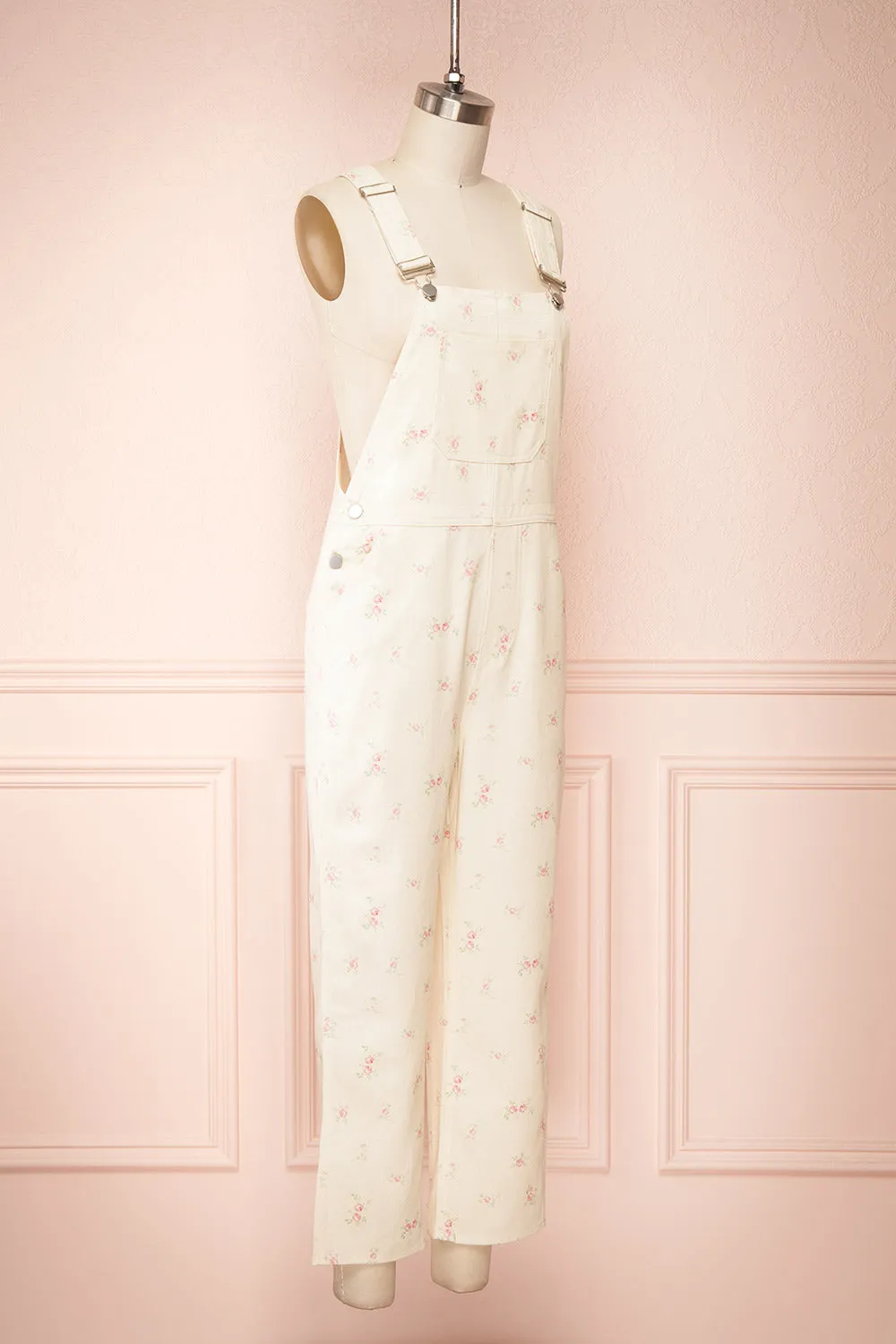 Rowena | Floral Denim Overalls sold by Boutique 1861 product image thumbnail 3