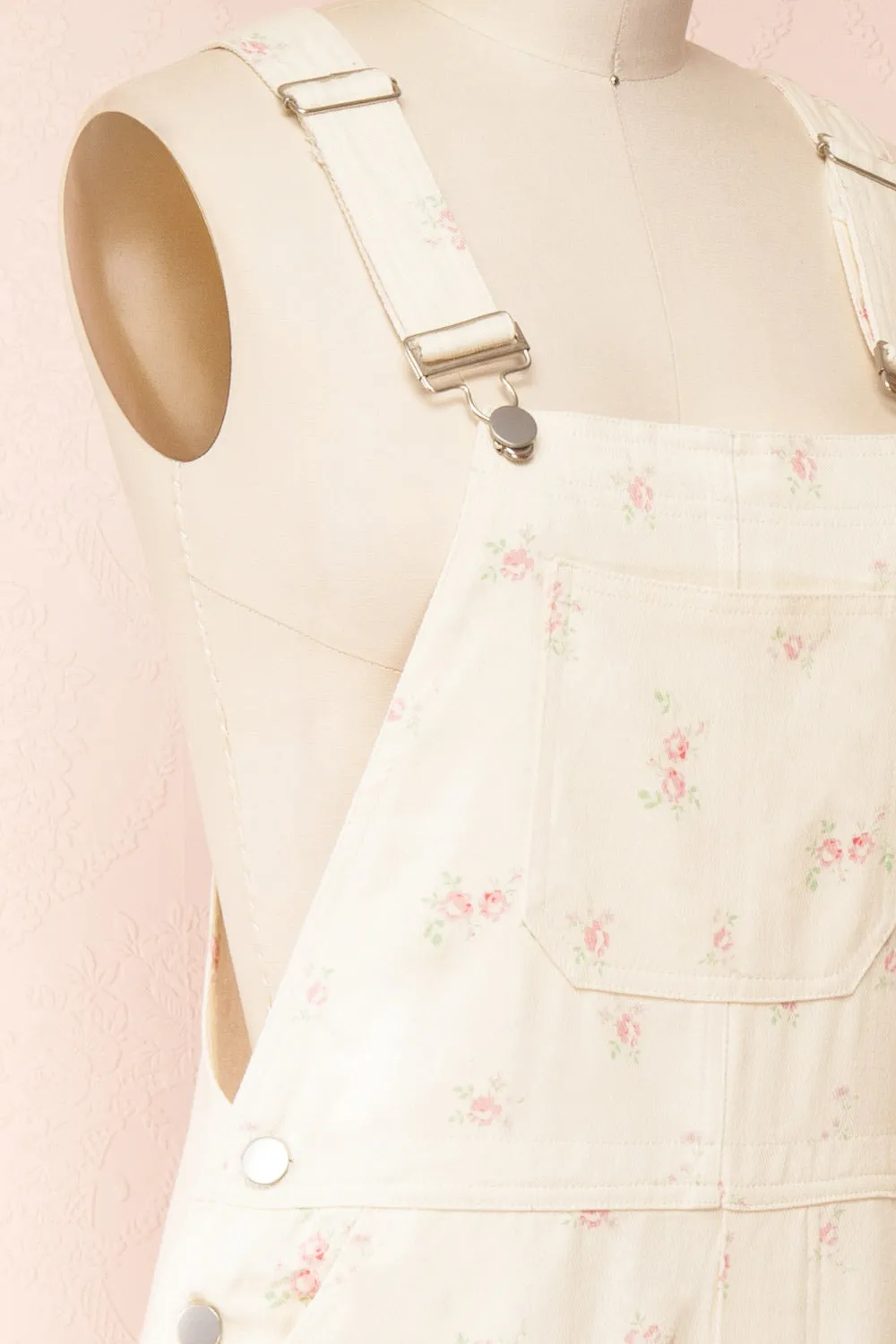 Rowena | Floral Denim Overalls sold by Boutique 1861 product image thumbnail 4