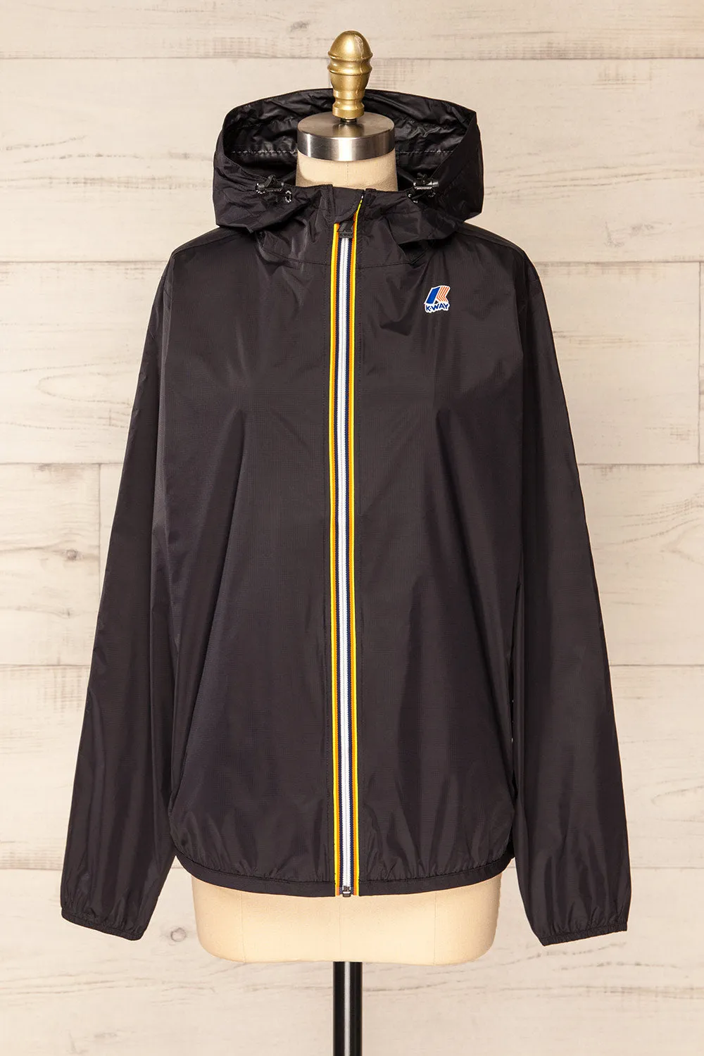 Zamora Black | Packable Rain Jacket sold by Boutique 1861
