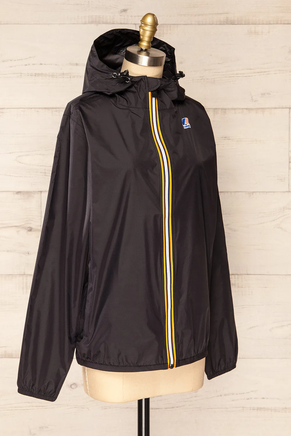 Zamora Black | Packable Rain Jacket sold by Boutique 1861 product image thumbnail 5