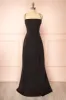 Izabella Black | A-line Maxi Dress with Open Back sold by Boutique 1861