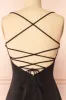 Izabella Black | A-line Maxi Dress with Open Back sold by Boutique 1861