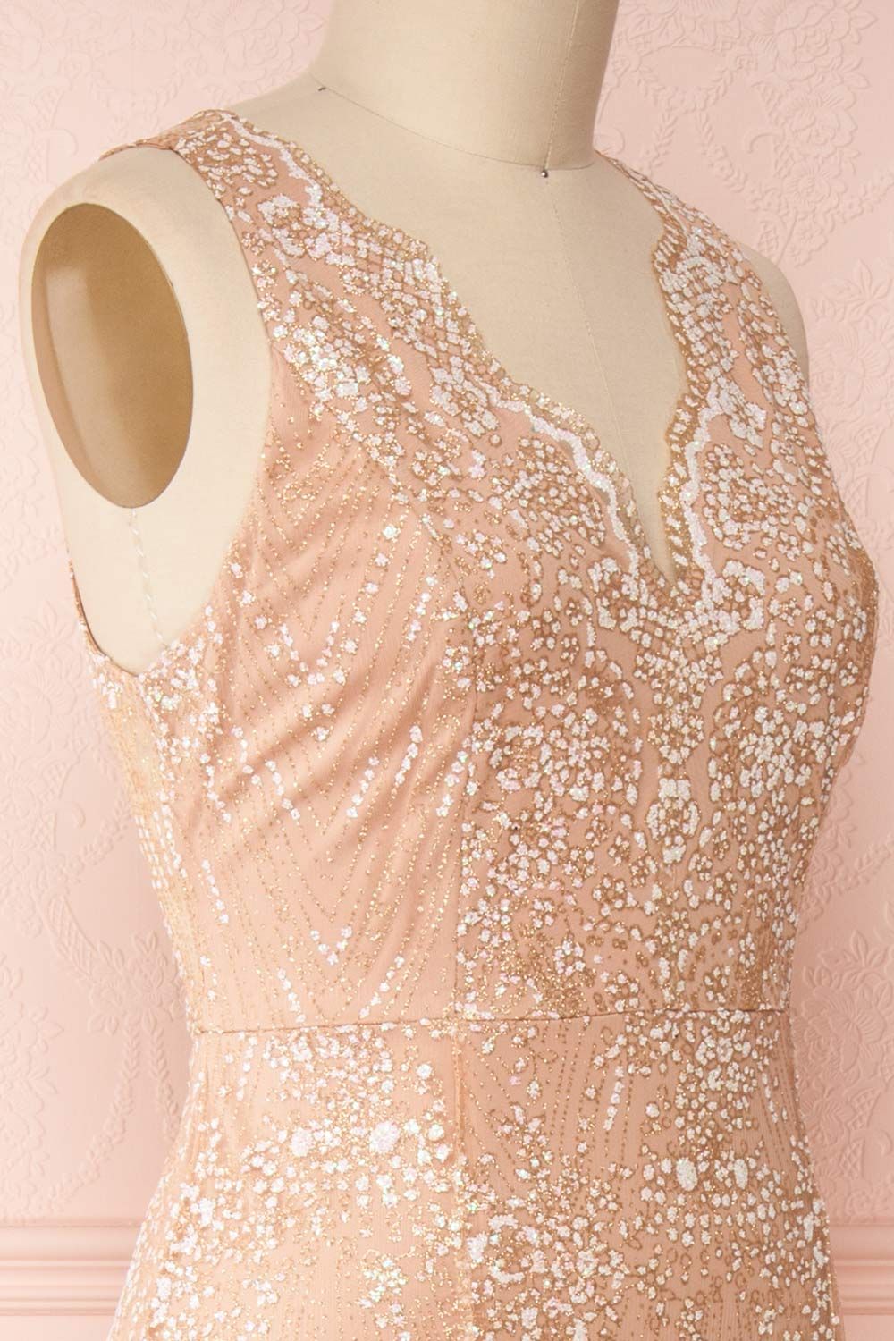 Liesel Blush | Plus Size Mermaid Gown sold by Boutique 1861 product image thumbnail 5