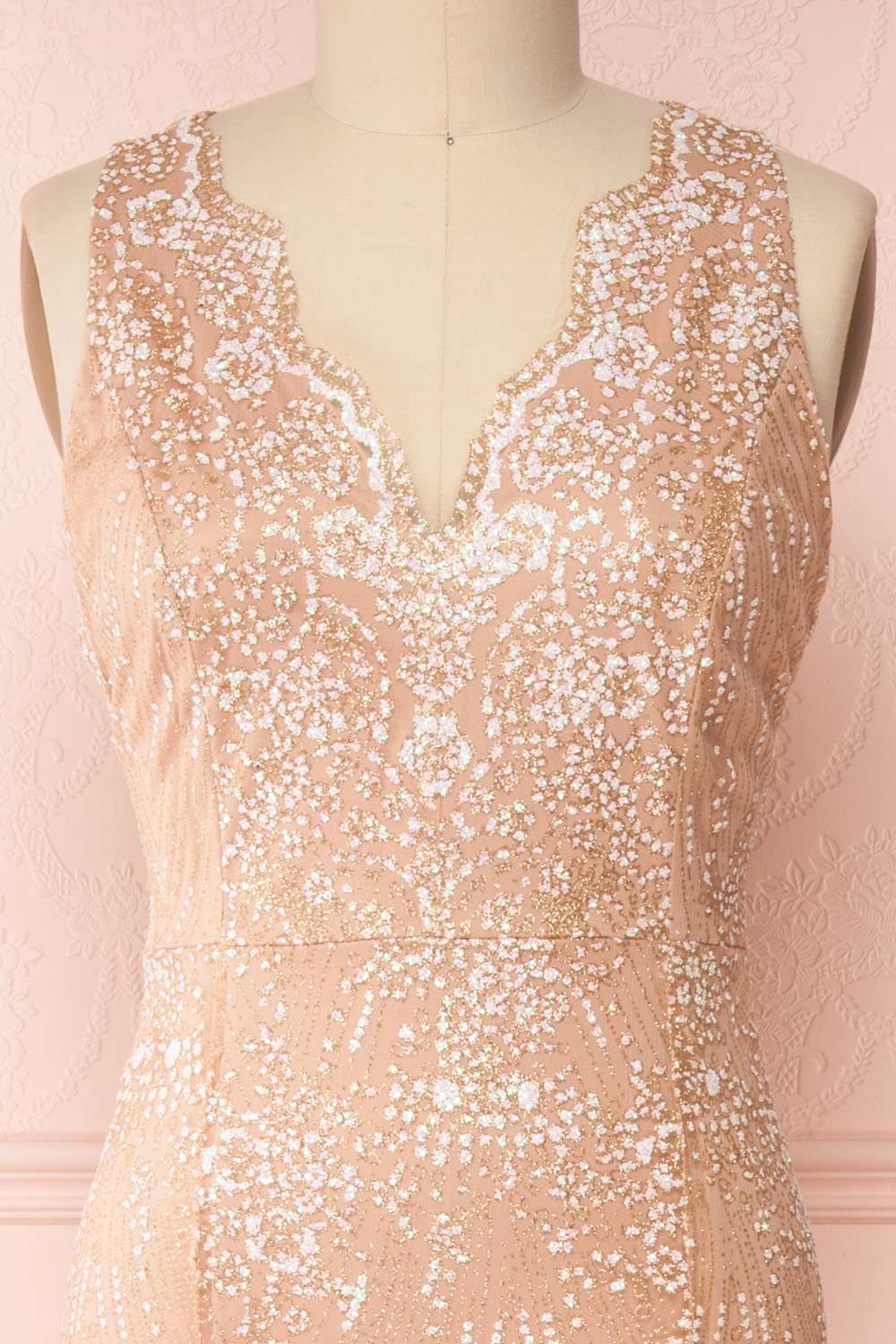 Liesel Blush | Plus Size Mermaid Gown sold by Boutique 1861 product image thumbnail 3