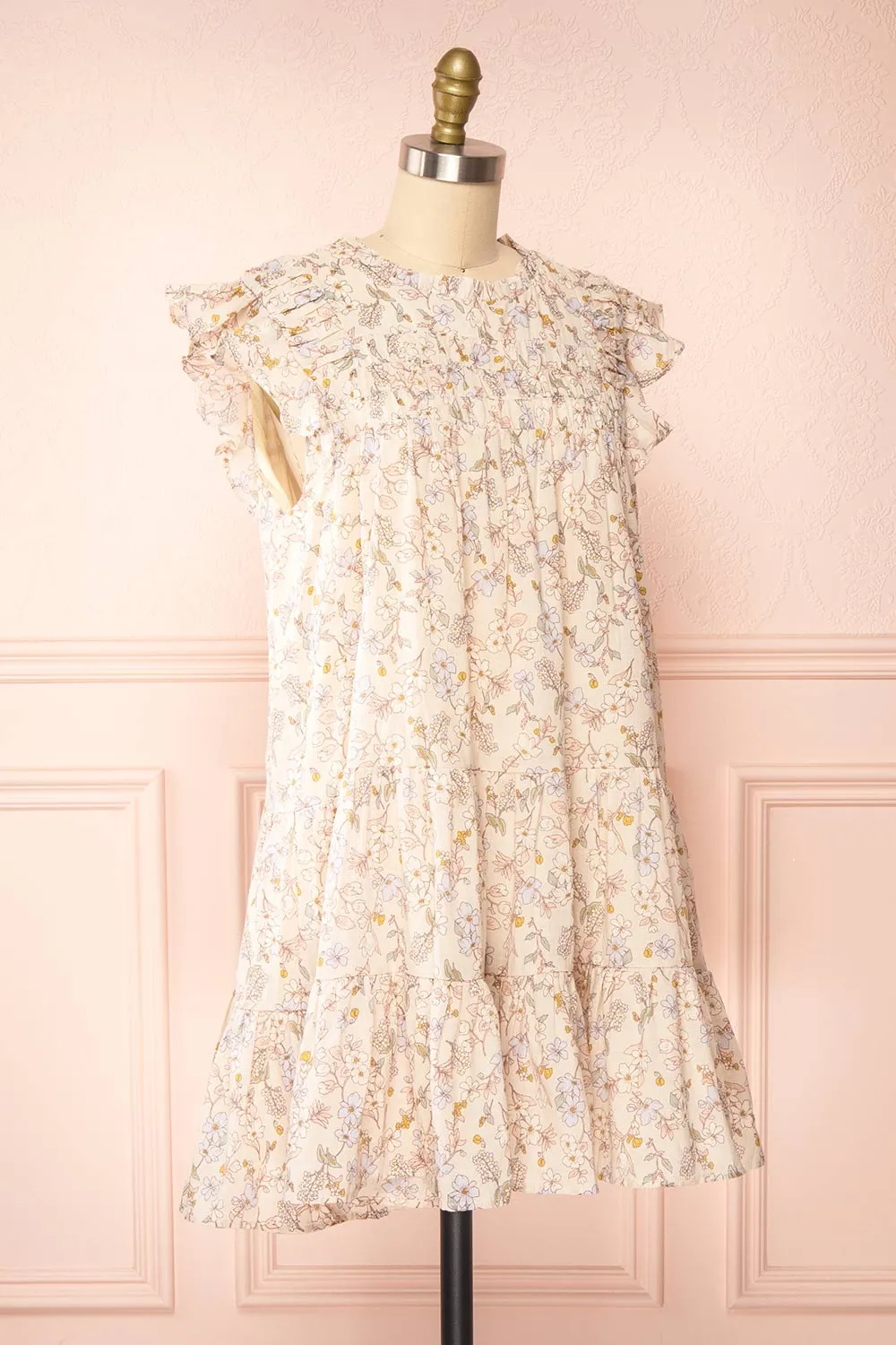 Lerona | Short Floral Dress w/ Ruffles sold by Boutique 1861 product image thumbnail 3
