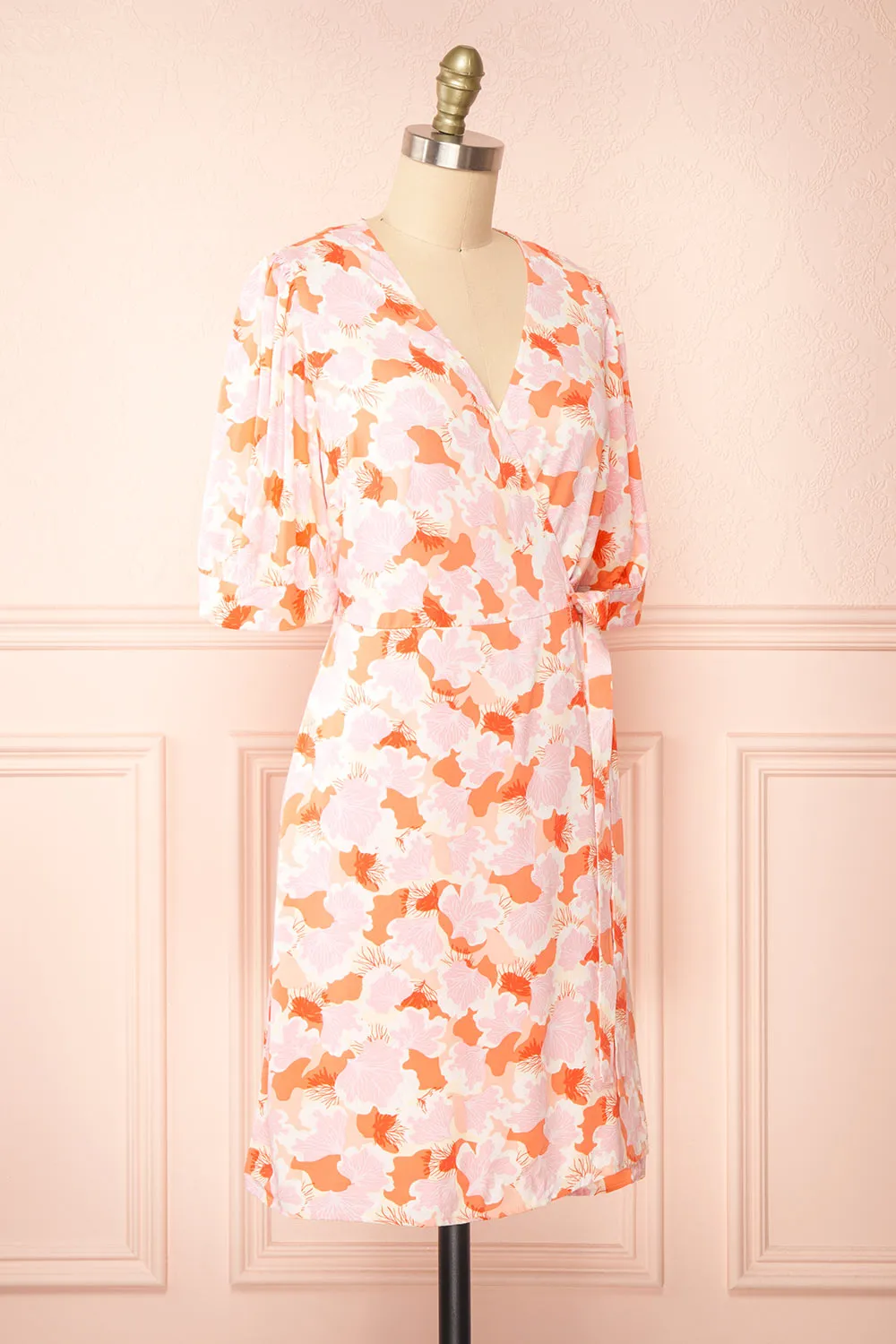 Aghasti | Short Floral Wrap Dress sold by Boutique 1861 product image thumbnail 3