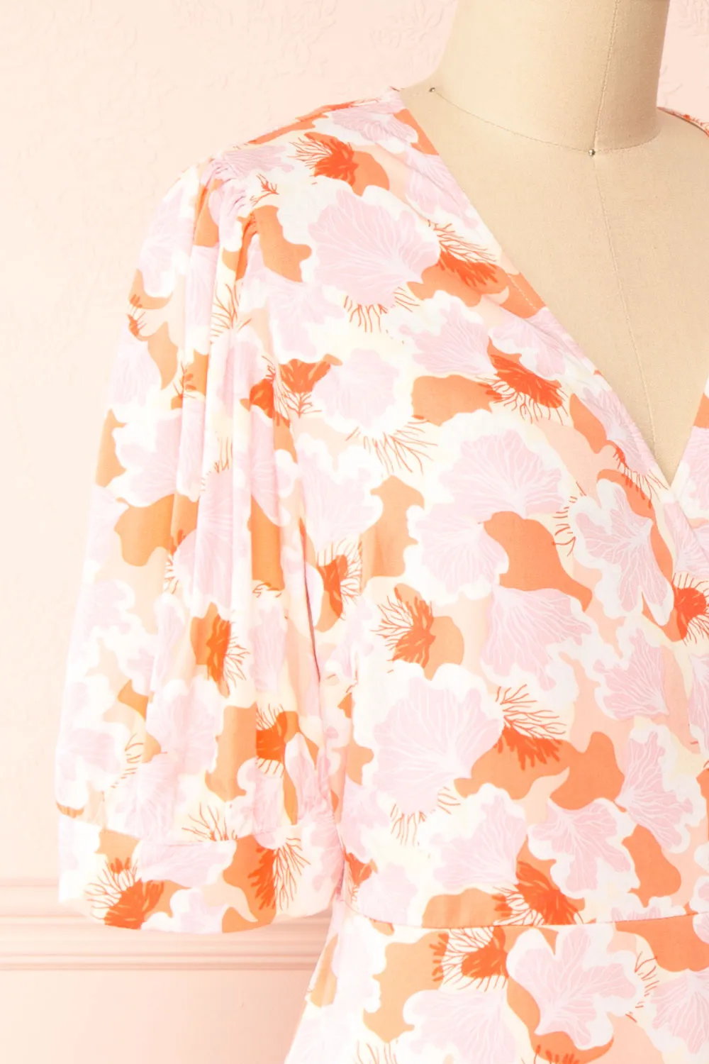 Aghasti | Short Floral Wrap Dress sold by Boutique 1861 product image thumbnail 4