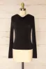 Kotidien | Black Sheer Top w/ Cowl Neckline sold by Boutique 1861
