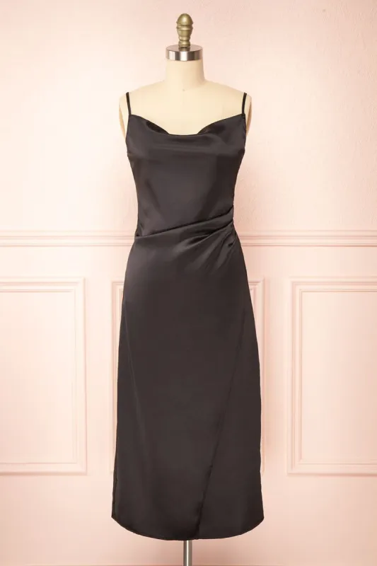Chloe Storm |  Silky Midi Slip Dress sold by Boutique 1861