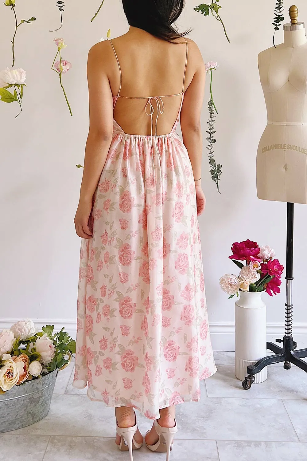 Anjo | Floral A-Line Midi Dress sold by Boutique 1861 product image thumbnail 2