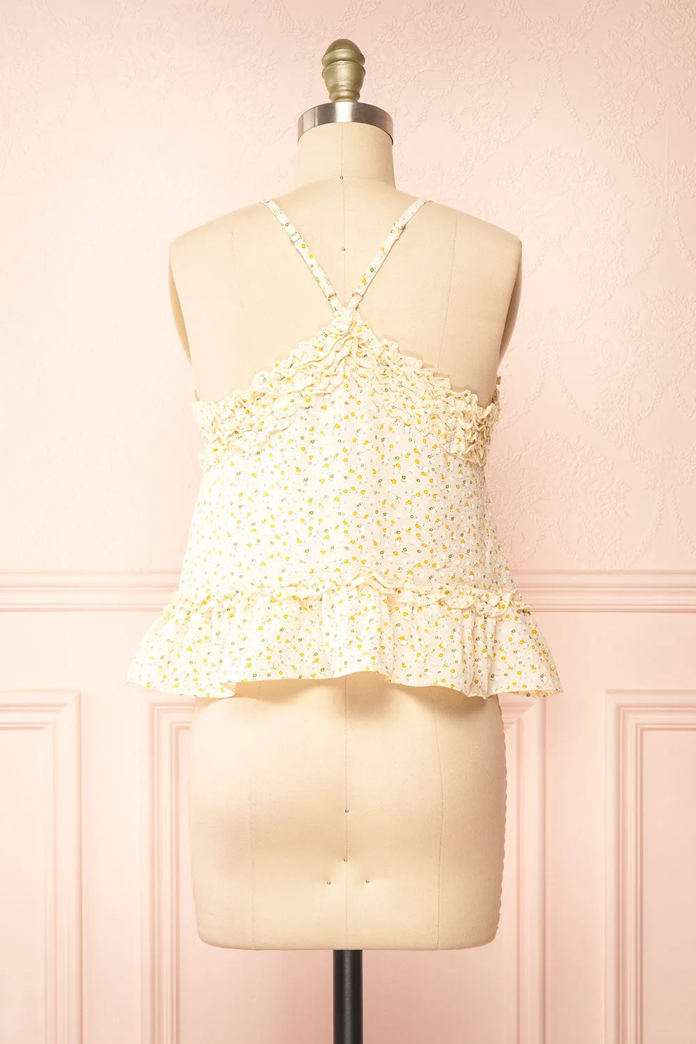 Galatea | Ruffled Floral Cami Top sold by Boutique 1861 product image thumbnail 5