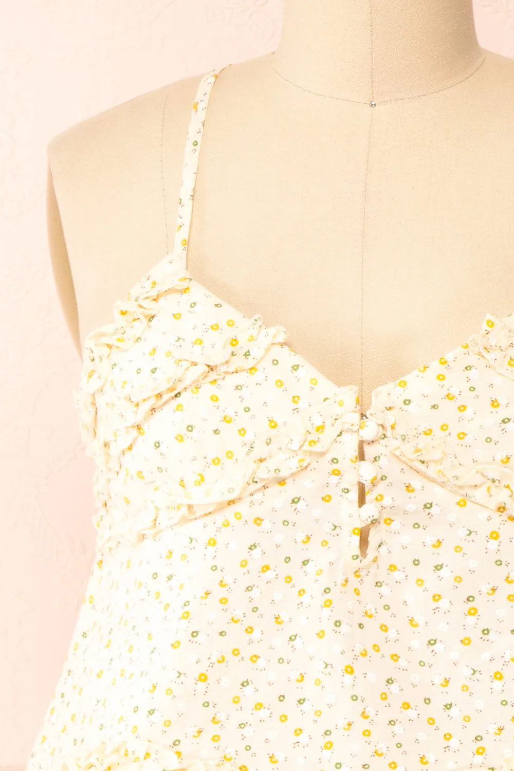 Galatea | Ruffled Floral Cami Top sold by Boutique 1861 product image thumbnail 2