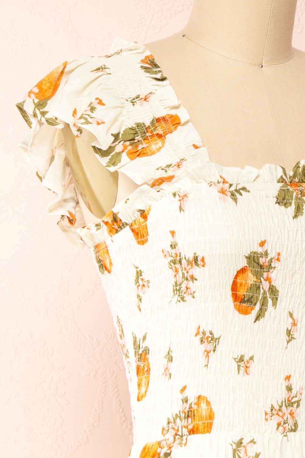 Islanda | Midi Dress w/ Orange Blossom Print sold by Boutique 1861 product image thumbnail 5