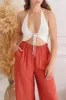 Flos Ivory | Crochet Crop Top sold by Boutique 1861