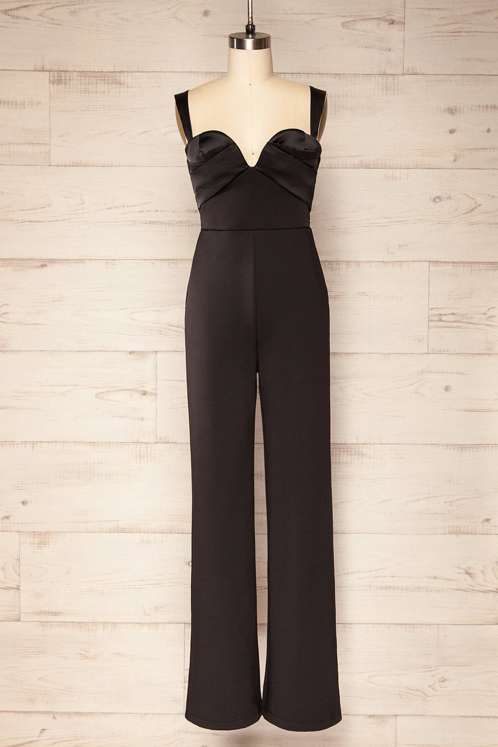 Willow Black | Sleeveless Bustier Jumpsuit sold by Boutique 1861