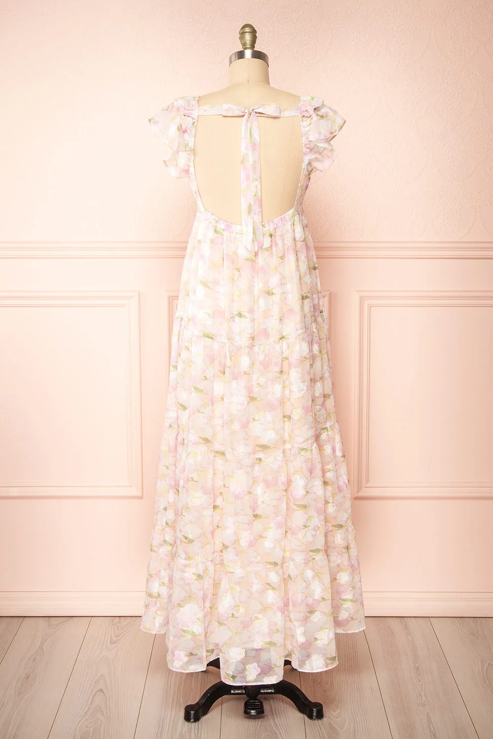 Anania | Shimmery Floral Midi Dress sold by Boutique 1861 product image thumbnail 5