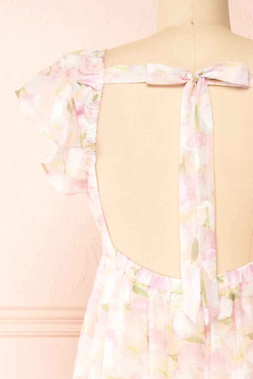 Anania | Shimmery Floral Midi Dress sold by Boutique 1861 product image thumbnail 4