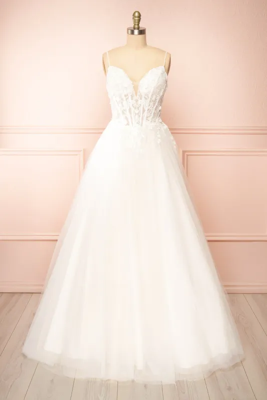 Sarienne | Sparkly A-Line Bridal Tulle Dress sold by Boutique 1861