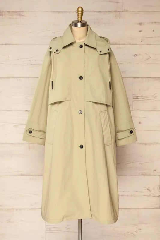 Saint-Sebastien | Oversized Button-Up Raincoat sold by Boutique 1861