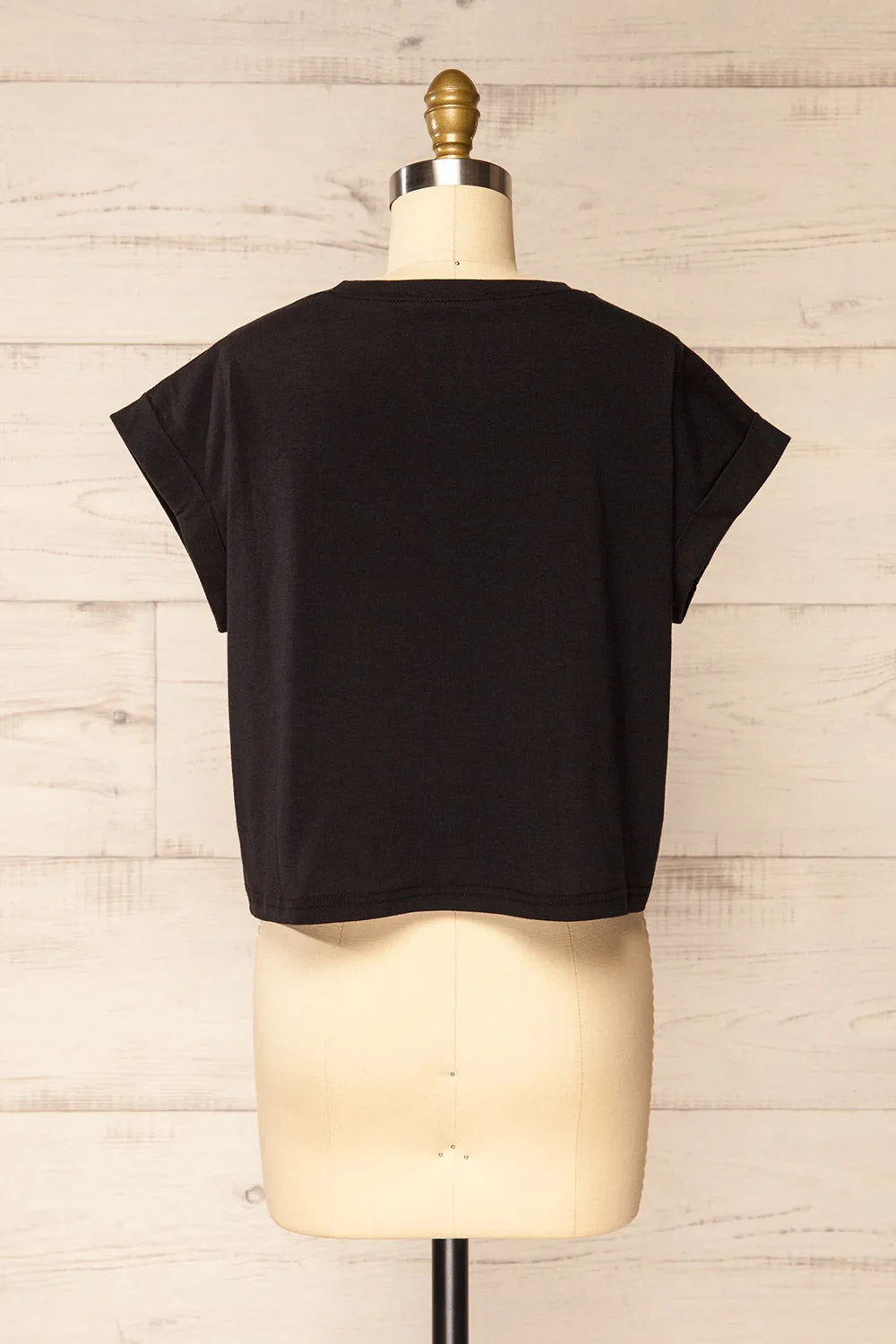 Cheddington Black | Cropped T-Shirt sold by Boutique 1861 product image thumbnail 5
