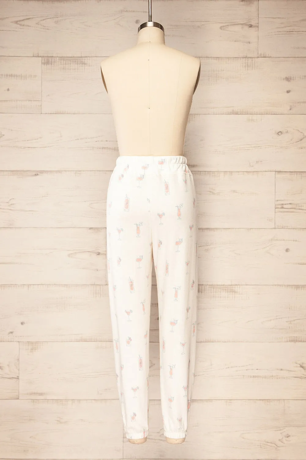 Keegan | Ivory Pyjama Joggers w/ Cocktail Print sold by Boutique 1861 product image thumbnail 5