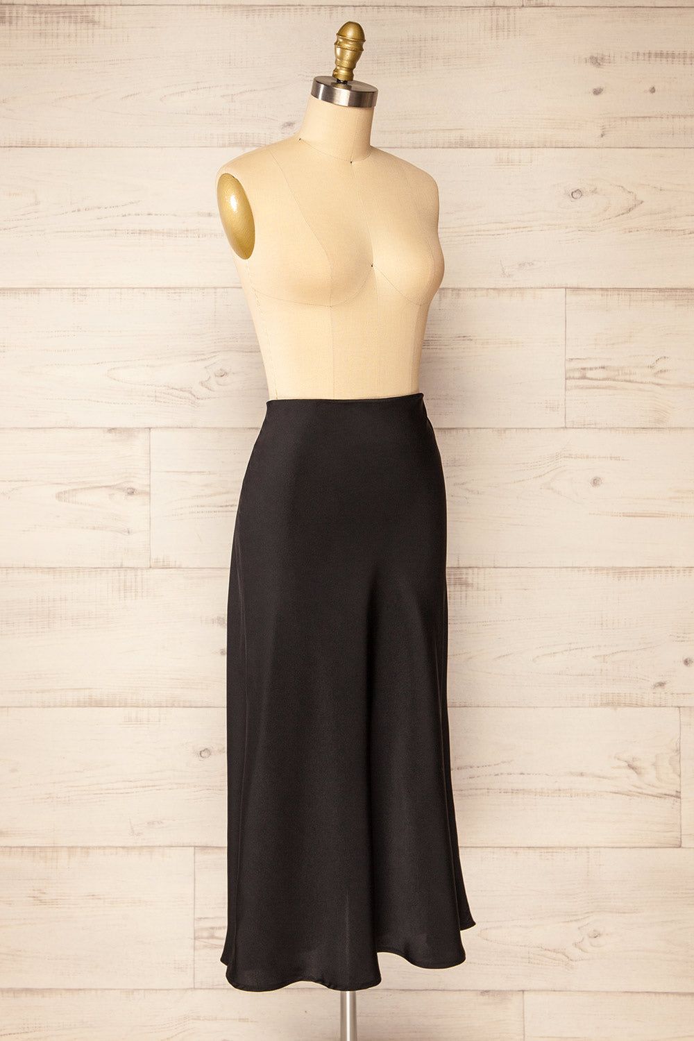 Neveah Black | Silky Midi Skirt sold by Boutique 1861 product image thumbnail 3