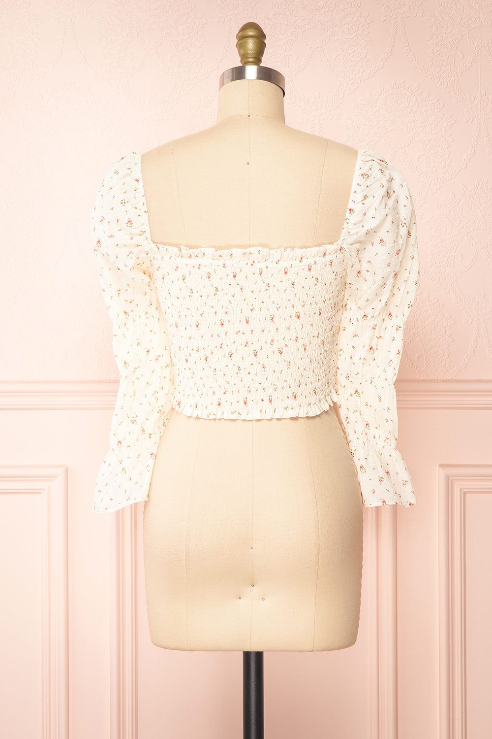 Orithyia | Floral Crop Top w/ Square Neckline sold by Boutique 1861 product image thumbnail 6