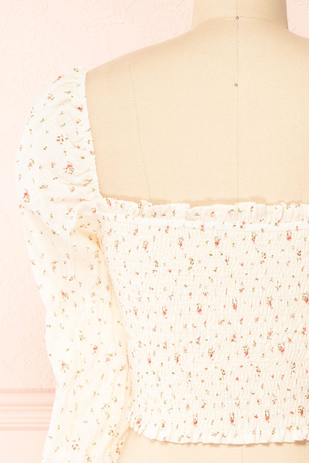 Orithyia | Floral Crop Top w/ Square Neckline sold by Boutique 1861 product image thumbnail 7