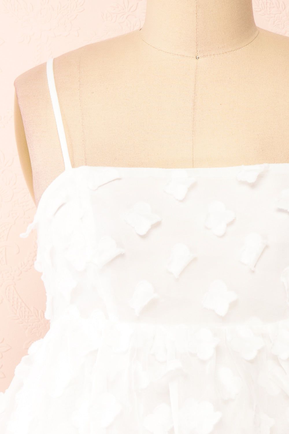 Hynd | Tiered Short White Dress w/ Flowers sold by Boutique 1861 product image thumbnail 2