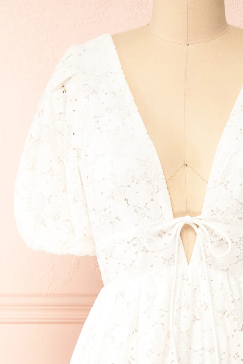 Ezgi | Openwork Floral Midi Dress sold by Boutique 1861 product image thumbnail 4