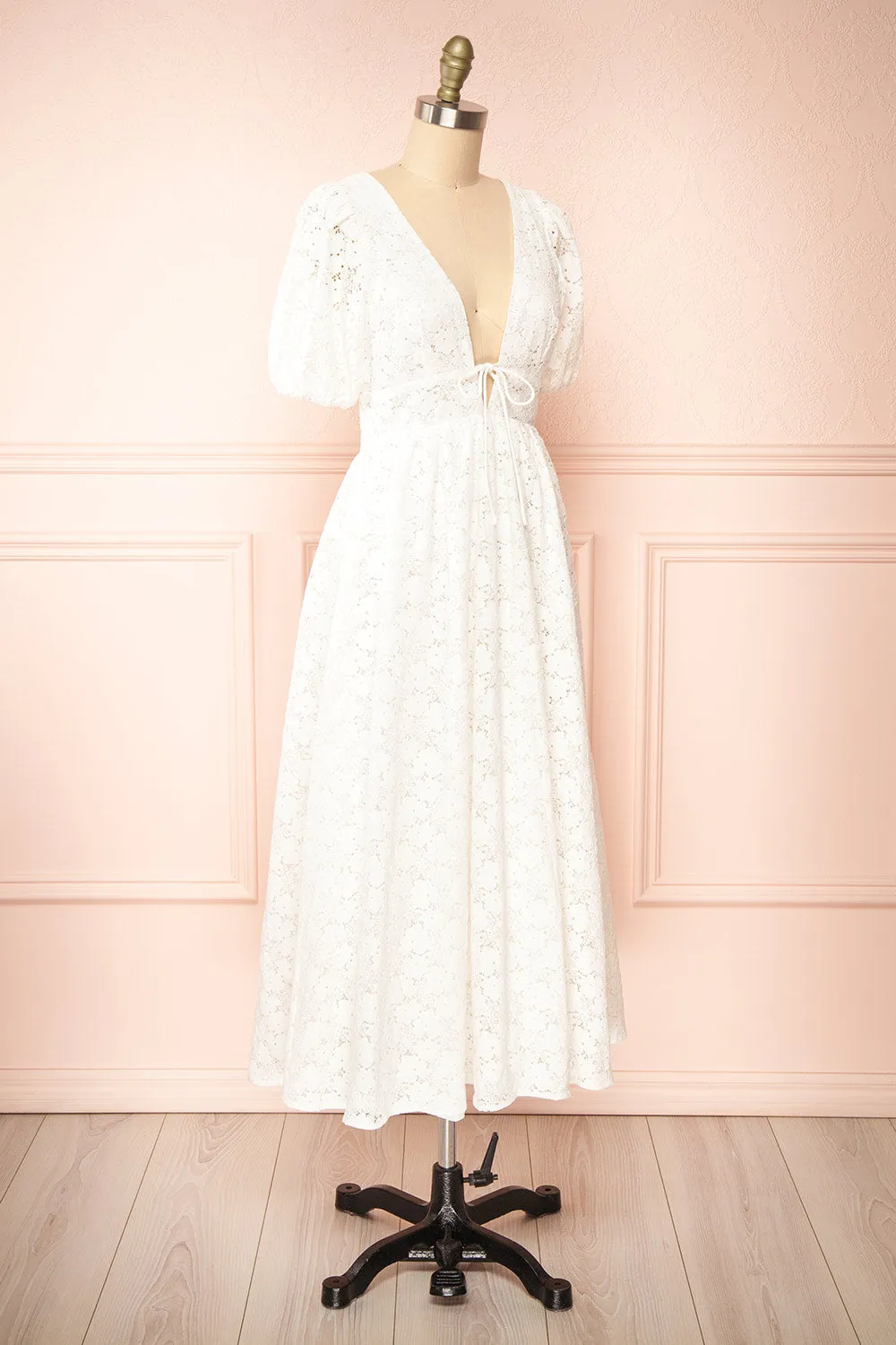 Ezgi | Openwork Floral Midi Dress sold by Boutique 1861 product image thumbnail 5