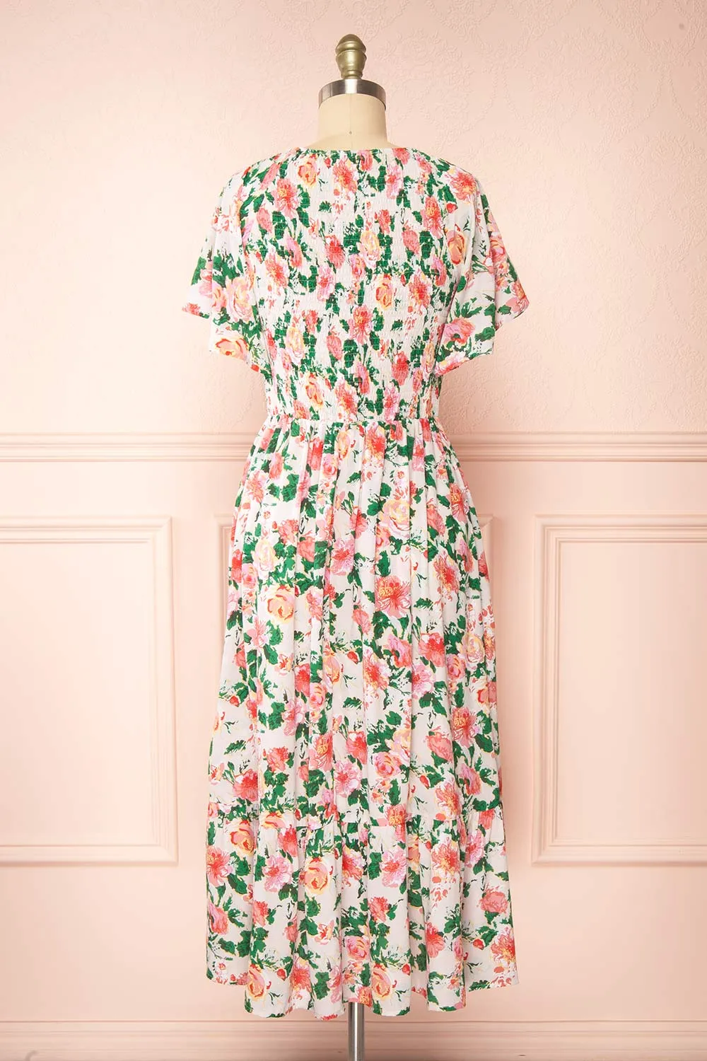 Senna | Floral Midi Dress w/ Ruched Bust sold by Boutique 1861 product image thumbnail 5