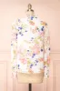 Safa | Floral Chiffon Blouse w/ Bow Collar sold by Boutique 1861