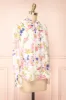 Safa | Floral Chiffon Blouse w/ Bow Collar sold by Boutique 1861