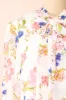 Safa | Floral Chiffon Blouse w/ Bow Collar sold by Boutique 1861