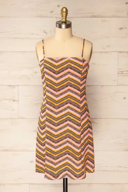 Mirmande Stripes | Short Dress w/ Thin Straps sold by Boutique 1861