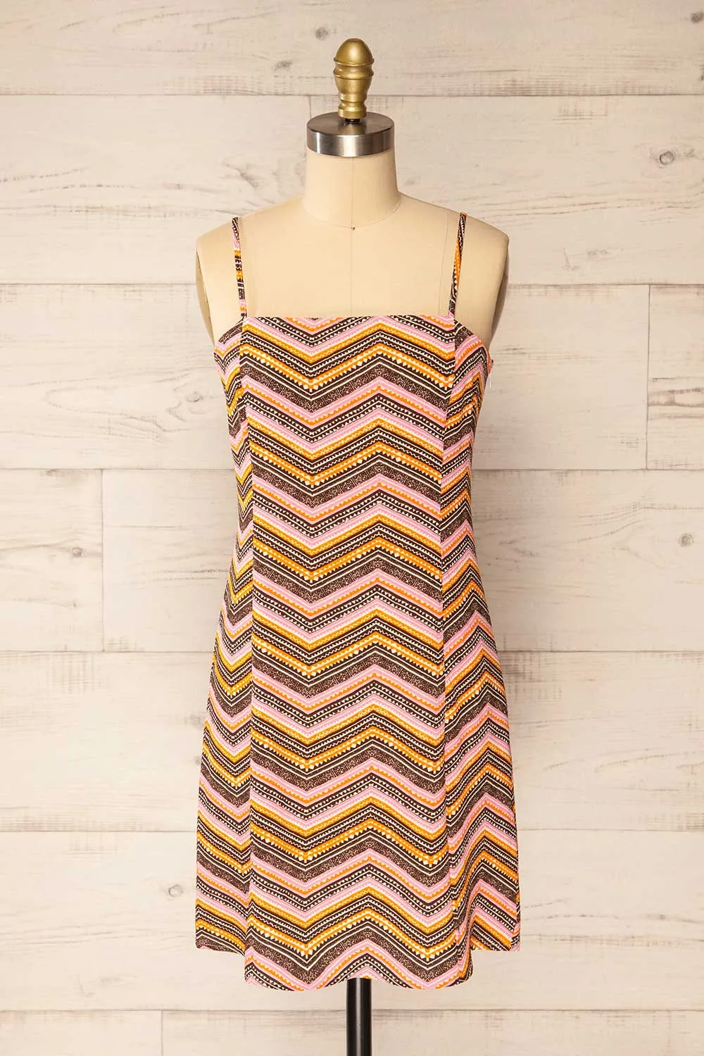 Mirmande Stripes | Short Dress w/ Thin Straps sold by Boutique 1861