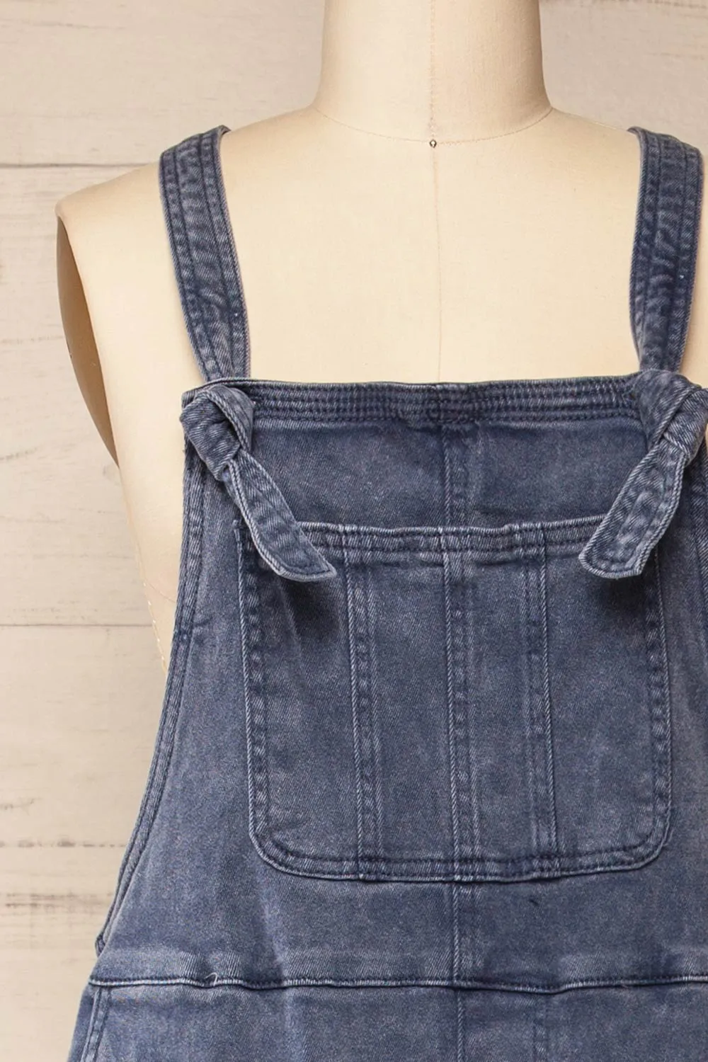 Missenden Blue Grey | Denim Overalls sold by Boutique 1861 product image thumbnail 2
