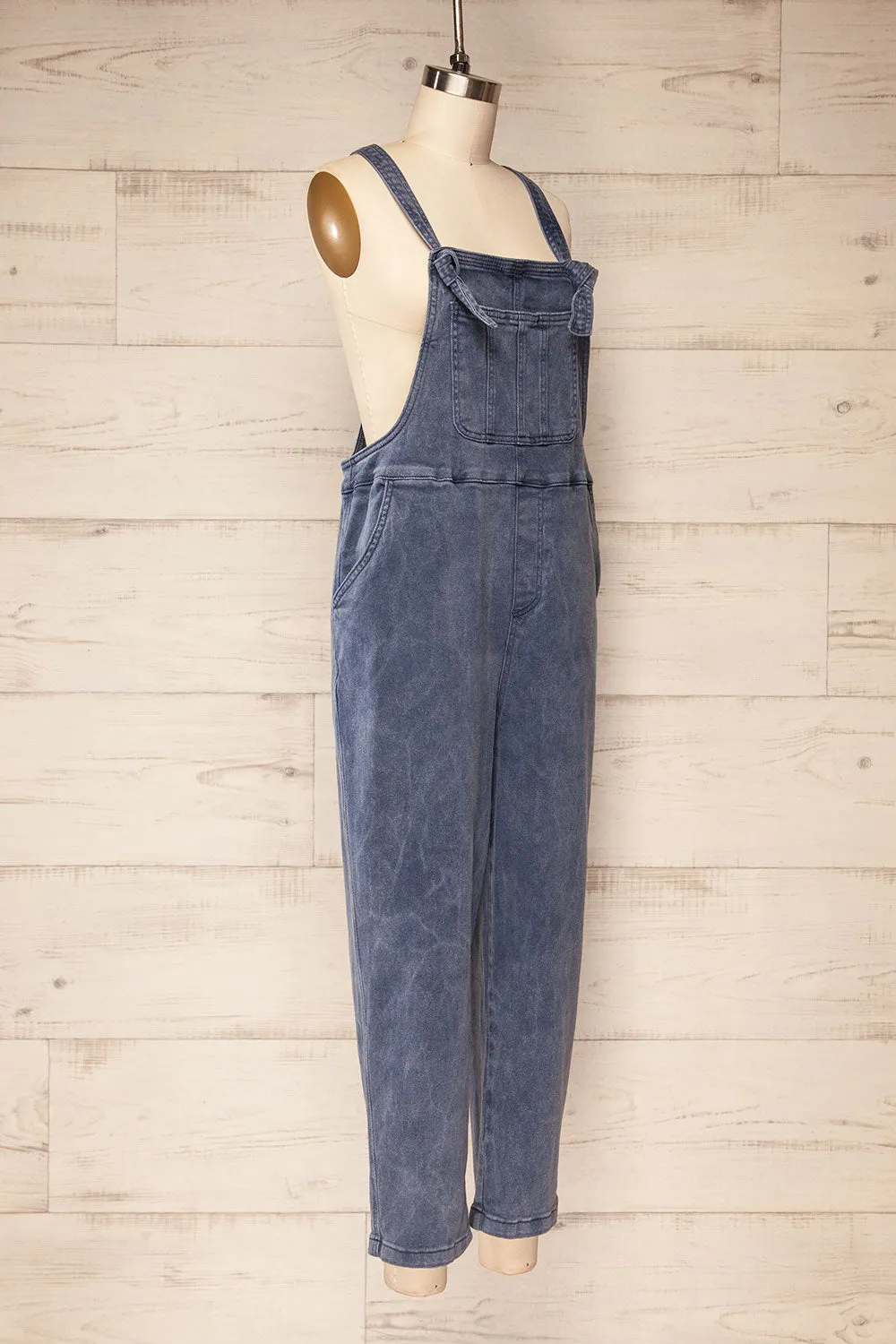 Missenden Blue Grey | Denim Overalls sold by Boutique 1861 product image thumbnail 3