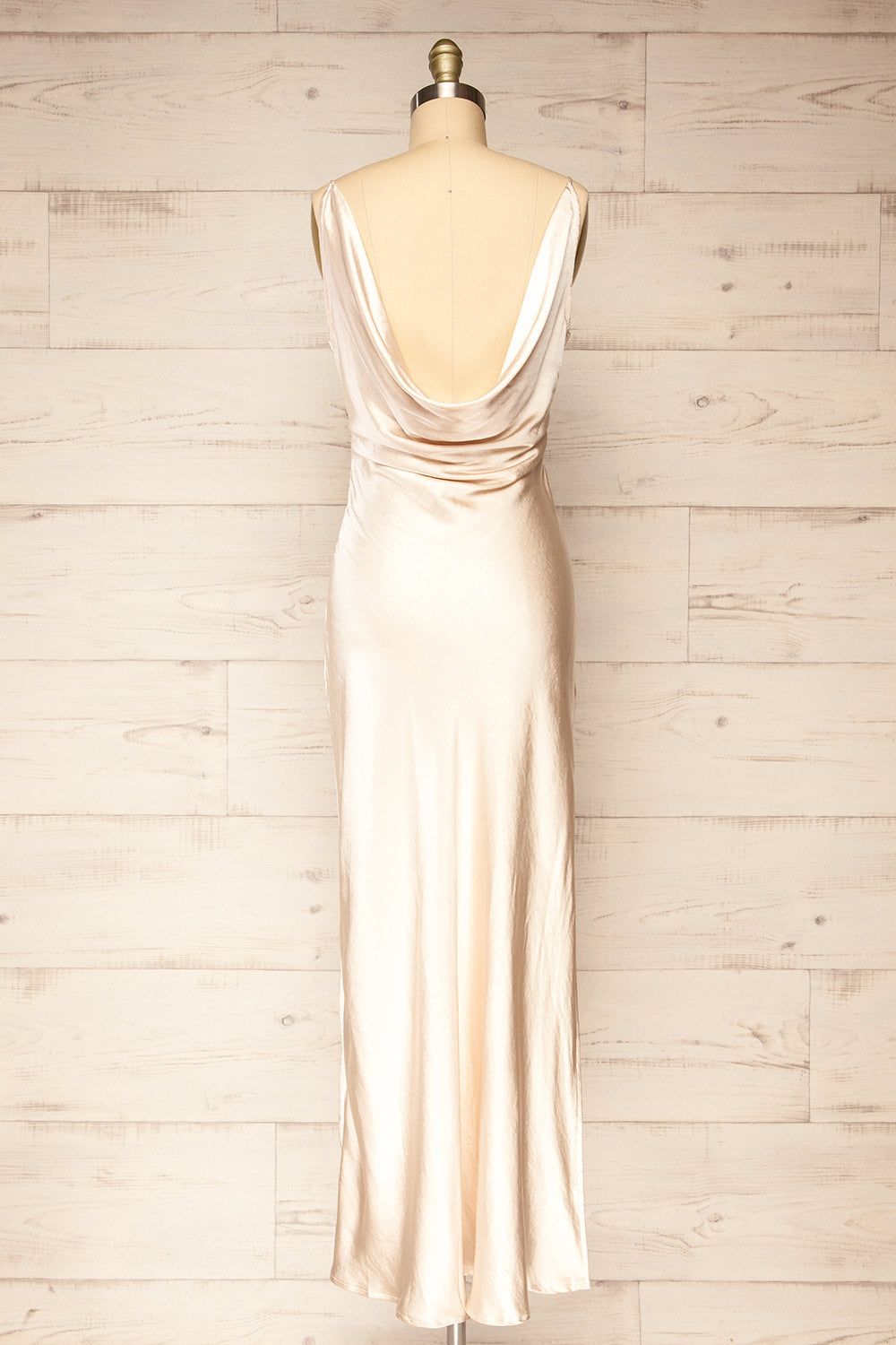 Mychkine | Champagne Midi Dress w/ Slit sold by Boutique 1861 product image thumbnail 3