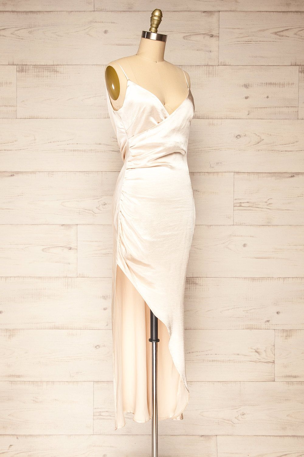 Mychkine | Champagne Midi Dress w/ Slit sold by Boutique 1861 product image thumbnail 5