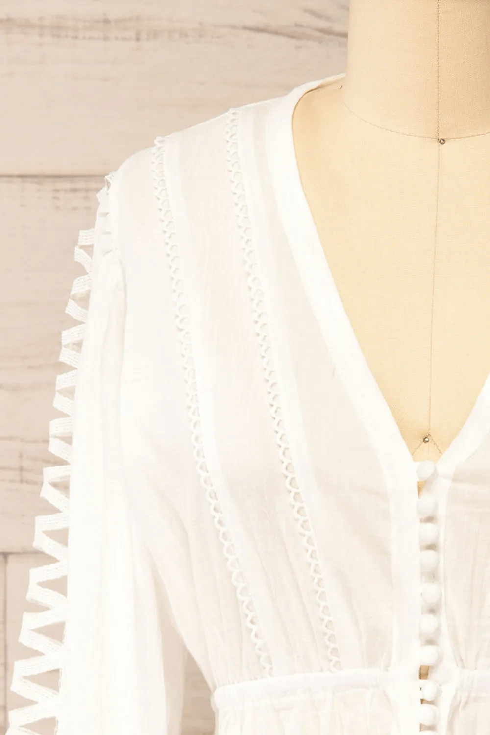 Burlington | White Blouse w/ Long Sleeves sold by Boutique 1861 product image thumbnail 2