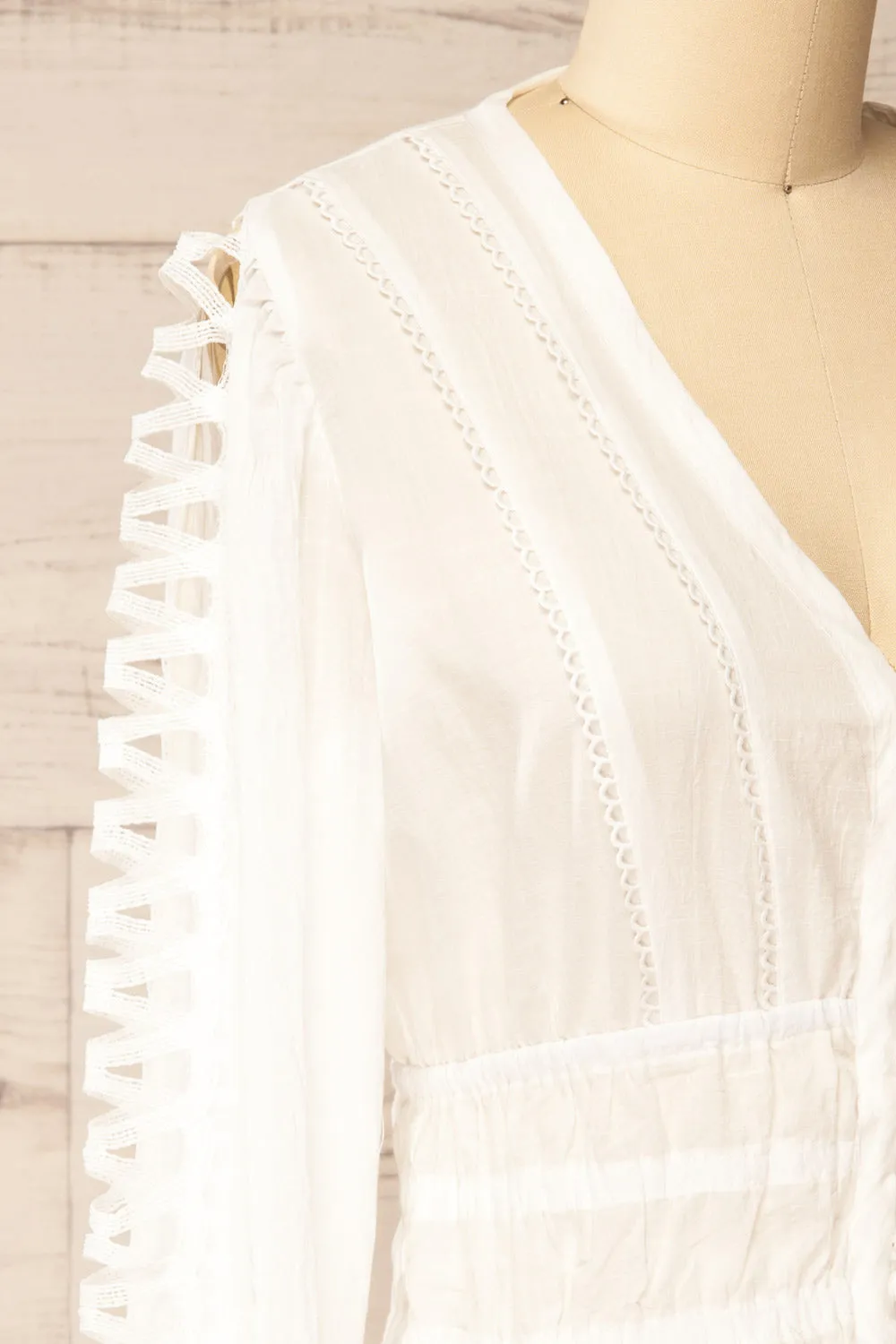 Burlington | White Blouse w/ Long Sleeves sold by Boutique 1861 product image thumbnail 4