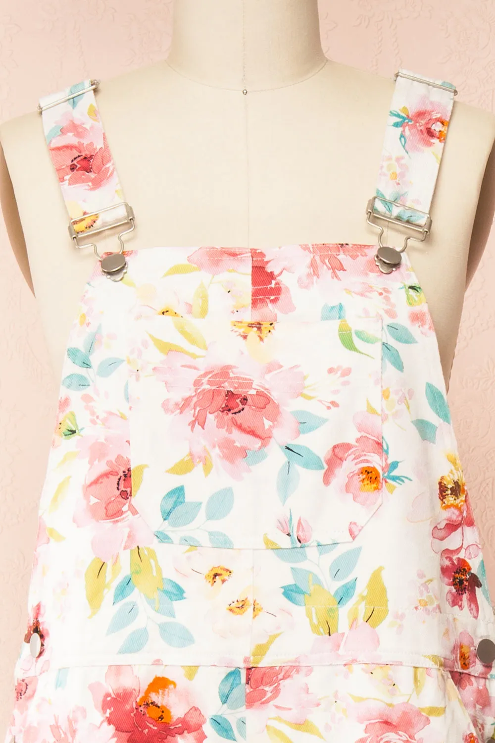 Fionnuala White | Floral Denim Overalls sold by Boutique 1861 product image thumbnail 2