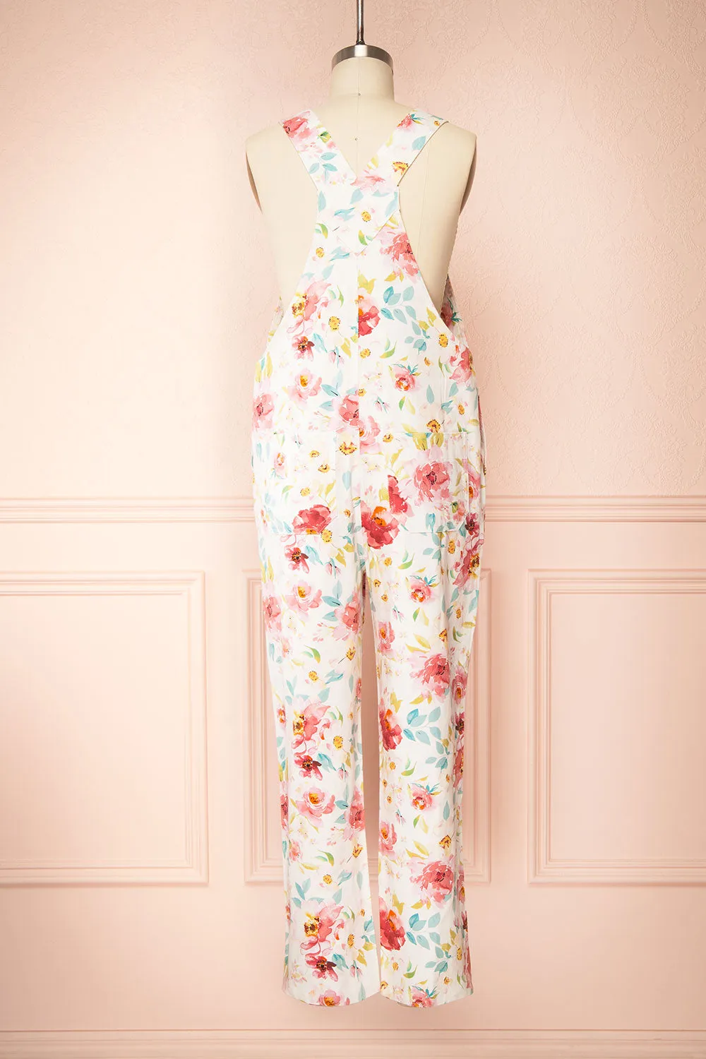 Fionnuala White | Floral Denim Overalls sold by Boutique 1861 product image thumbnail 5