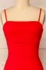 Yurtof Red | Fitted Ruched Midi Dress sold by Boutique 1861