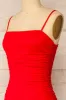 Yurtof Red | Fitted Ruched Midi Dress sold by Boutique 1861
