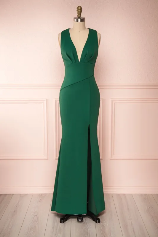 Camila Green | Fitted Mermaid Gown sold by Boutique 1861