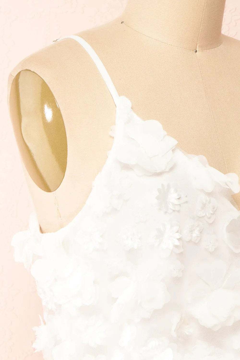 Marssia | Short White Dress w/ Floral Appliqué sold by Boutique 1861 product image thumbnail 4